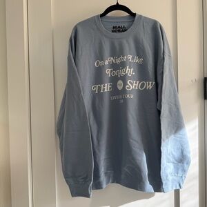 Niall Horan On a Night Like Tonight 2024 Crewneck Sweatshirt in Dusty Blue